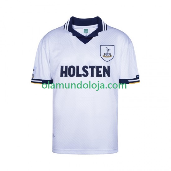 Camisola Tottenham Hotspur Retro Homem Equipamento Primeiro 1994 Manga Curta
